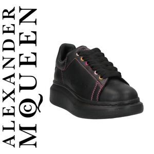 NEW! ALEXANDER McQUEEN Kids Oversized Leather Sneakers US10.5 EU28.5 UK9.5